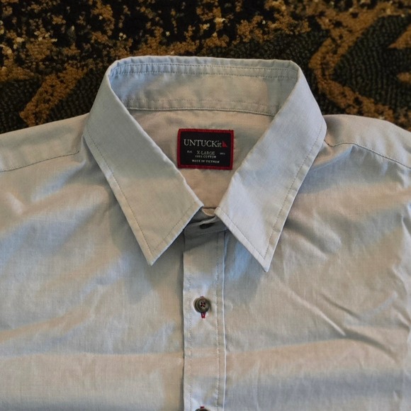Untuckit Mens XL Light Blue Button Down Long Sleeve Casual Shirt - Picture 1 of 5